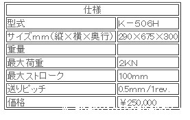 日本ATTONIC亚通力K-506H手动式卧式负载支架