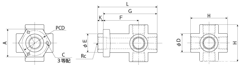 Tetraptouch 尺寸图