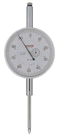 日本PEACOCK孔雀长行程千分表509/809