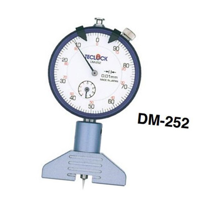 日本原装得乐TECLOCK指针式深度计DM-252针盘式深度计
